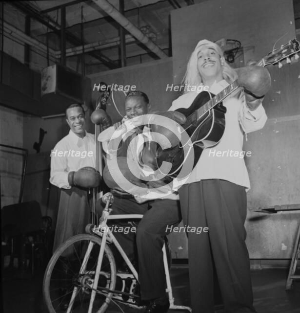 Portrait of Wesley Prince, Nat King Cole, and Freddie Moore, 1938. Creator: William Paul Gottlieb.
