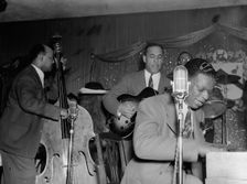 Portrait of Wesley Prince, Oscar Moore, and Nat King Cole, Zanzibar, New York, N.Y., ca. July 1946. Creator: William Paul Gottlieb
