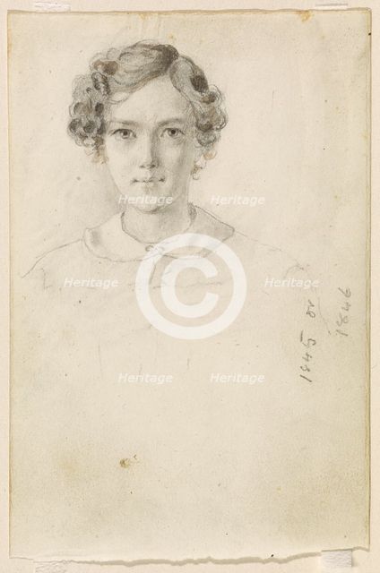 Portrait of Whistler, 1845 or 1846. Creator: James Abbott McNeill Whistler.