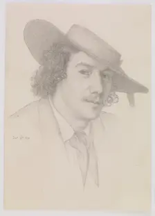 Portrait of Whistler, 1858. Creator: Edward John Poynter