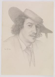 Portrait of Whistler, 1858. Creator: Edward John Poynter