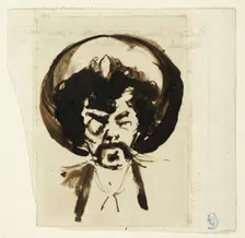 Portrait of Whistler, 1877. Creator: Carlo Pellegrini