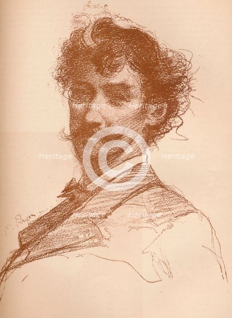 'Portrait of Whistler', 1880 (1903-1904).  Artist: Paul Adolphe Rajon.