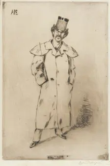 Portrait of Whistler, 1881. Creator: Carlo Pellegrini
