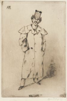Portrait of Whistler, 1881. Creator: Carlo Pellegrini