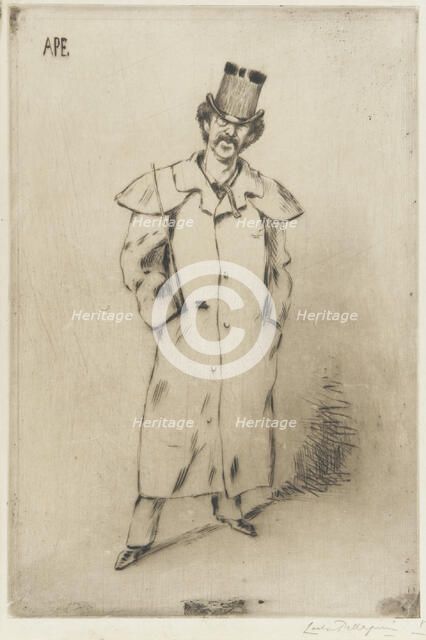 Portrait of Whistler, 1881. Creator: Carlo Pellegrini.