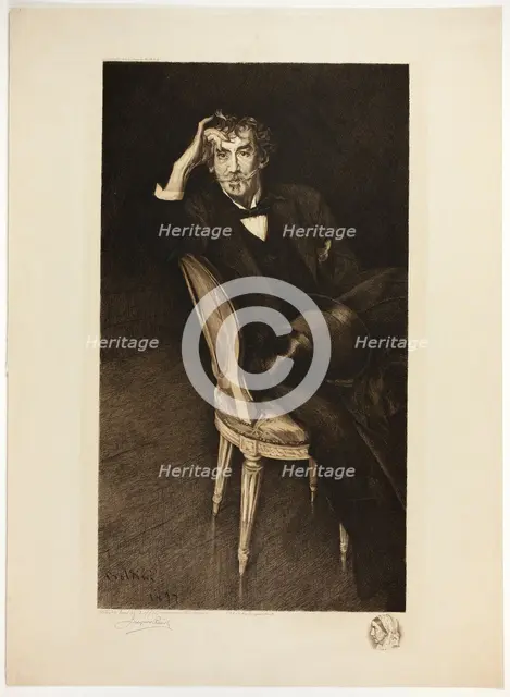 Portrait of Whistler, 1916. Creator: Jacques Reich.