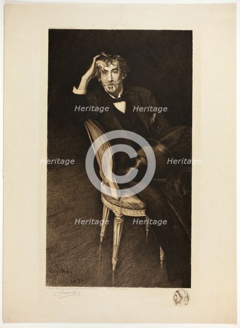Portrait of Whistler, 1916. Creator: Jacques Reich.