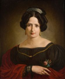 Portrait of Wife Antonina, c1830. Creator: Kanuty Rusiecki