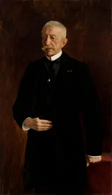 Portrait of Wiktor Oslawski, 1890. Creator: Teodor Axentowicz