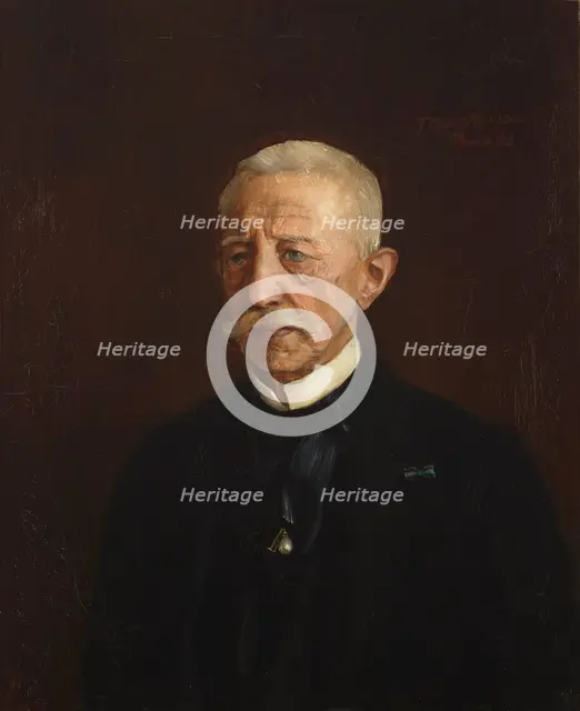 Portrait of Wiktor Oslawski, 1890. Creator: Teodor Axentowicz.