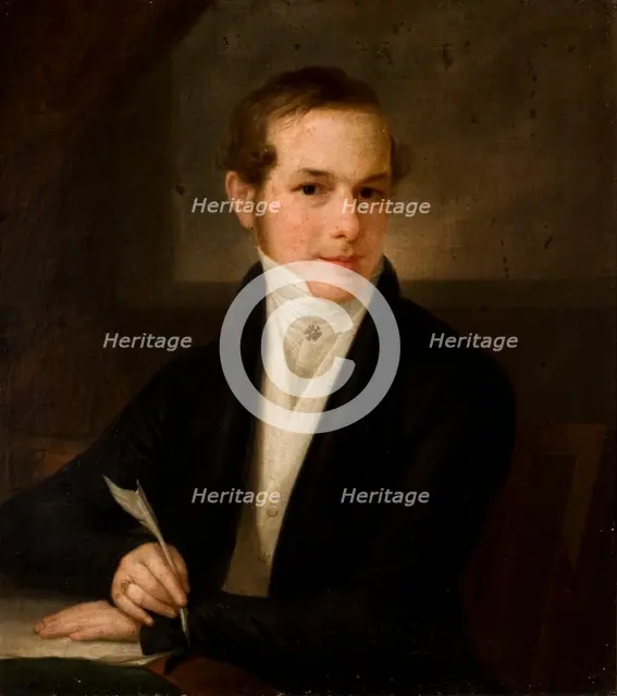 Portrait of Wiktor Kopff, 1829. Creator: Jozef Peszka.