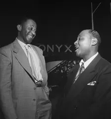 Portrait of Wilbur De Paris and Sidney De Paris, Onyx, New York, N.Y., ca. July 1947. Creator: William Paul Gottlieb
