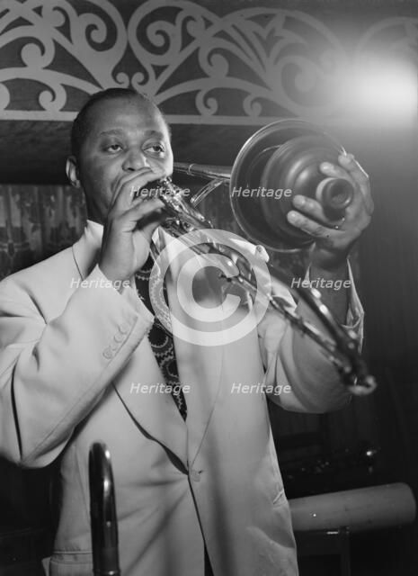 Portrait of Wilbur De Paris, Aquarium, New York, N.Y., ca. Nov. 1946. Creator: William Paul Gottlieb.
