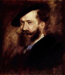 Portrait of Wilhelm Busch, 1877. Creator: Franz von Lenbach