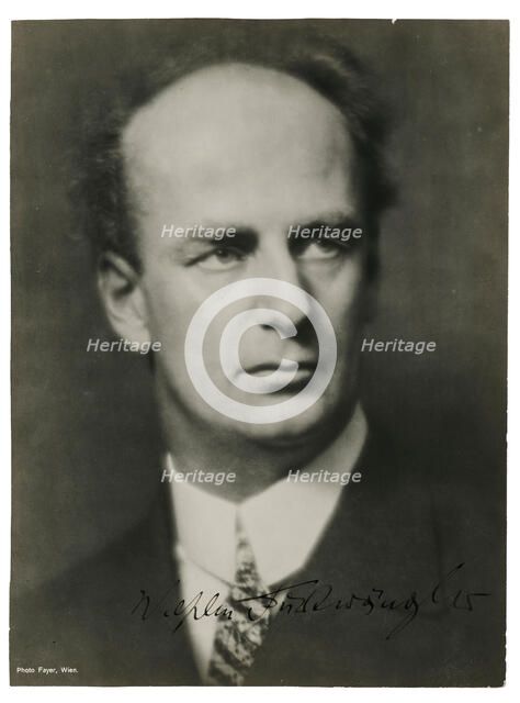 Portrait of Wilhelm Furtwängler (1886-1954), c1924. Creator: Fayer, Georg (1892-1950).