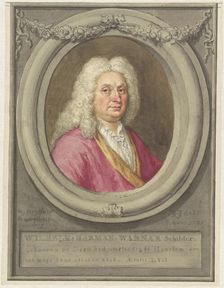 Portrait of Wilhelm Hermann Werner, 1735. Creator: Tako Hajo Jelgersma