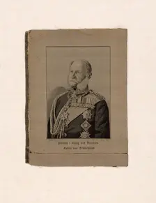 Portrait of Wilhelm I, King of Prussia, Emperor of Germany (1797-1888), Lyon, 19th century. Creator: Michel-Marie Carquillat
