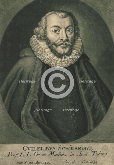 Portrait of Wilhelm Schickard (1592-1635). Creator: Anonymous.