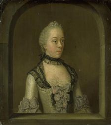 Portrait of Wilhelmina Hillegonda Schuyt, Wife of Joachim Rendorp, 1757-1768. Creator: Tibout Regters