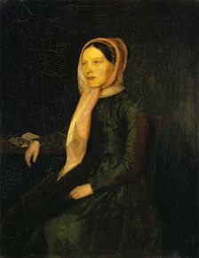 Portrait of Wilhelmine Wiggenhauser, (widowed Lippe-Rumpf), Aunt of the Artist, 1849. Creator: Arnold Bocklin