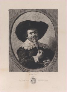 Portrait of Wilhem van Heythuijsen, after Frans Hals, 1869. Creator: Jules-Ferdinand Jacquemart