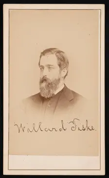 Portrait of Willard Fiske (1831-1904), Circa 1870s. Creator: Purdy & Frear