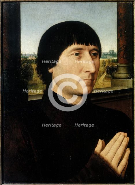 Portrait of Willem Moreel, 1482. Creator: Memling; Hans (1433/40-1494).