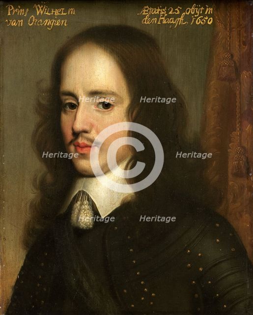 Portrait of Willem II (1626-50), Prince of Orange, c.1653. Creator: Workshop of Gerard van Honthorst.