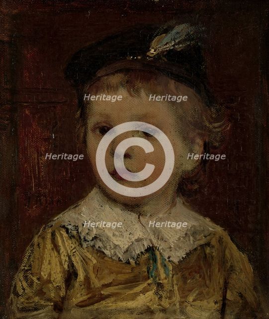 'Portrait of Willem', presumably Willem Matthijs Maris Jbzn, son of the artist, c.1876.  Creator: Jacob Henricus Maris.