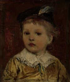 Portrait of Willem presumably Willem Matthijs Maris Jbzn, son of the artist, c.1876. Creator: Jacob Henricus Maris
