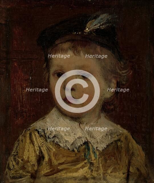 'Portrait of Willem', presumably Willem Matthijs Maris Jbzn, son of the artist, c.1876.  Creator: Jacob Henricus Maris.