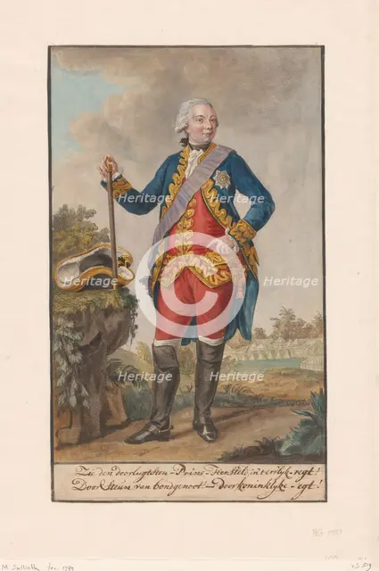 Portrait of Willem V, 1789. Creator: Mathias de Sallieth.