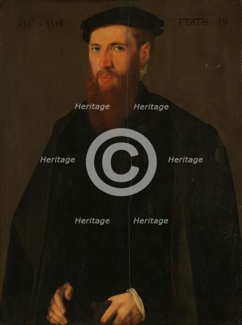 Portrait of Willem van Lokhorst (1514-64), 1554. Creator: Unknown.