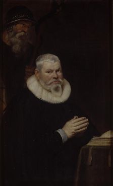 Portrait of Willem van Meerbeeck with Saint William of Aquitaine, 1620. Creator: Cornelis de Vos
