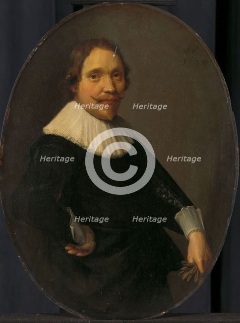 Portrait of Willem van Oldenbarneveldt, Lord of Stoutenburg, Cavalry Captain in Spanish..., 1634. Creator: Anon.