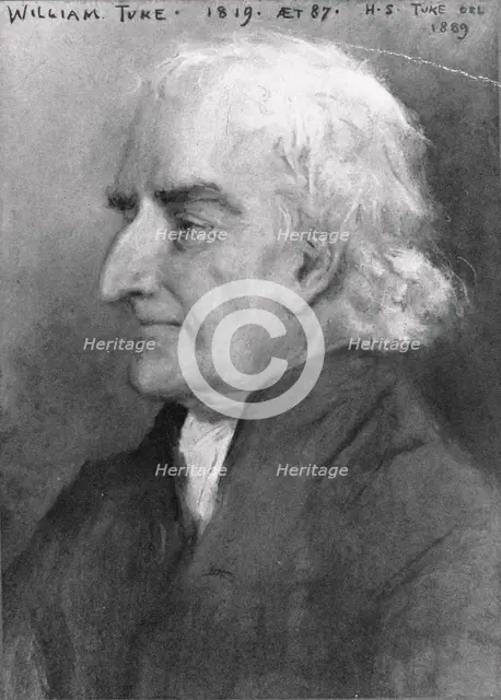 Portrait of William Tuke,  1819. Artist: Henry Scott Tuke