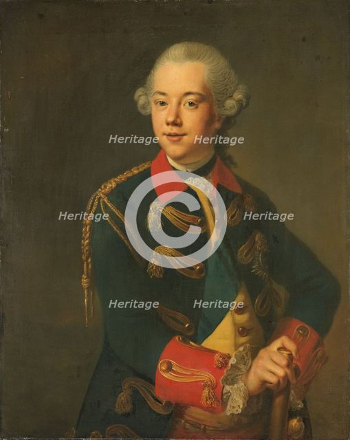 Portrait of William V, Prince of Orange-Nassau, 1763-1776. Creator: Johann Georg Ziesenis.