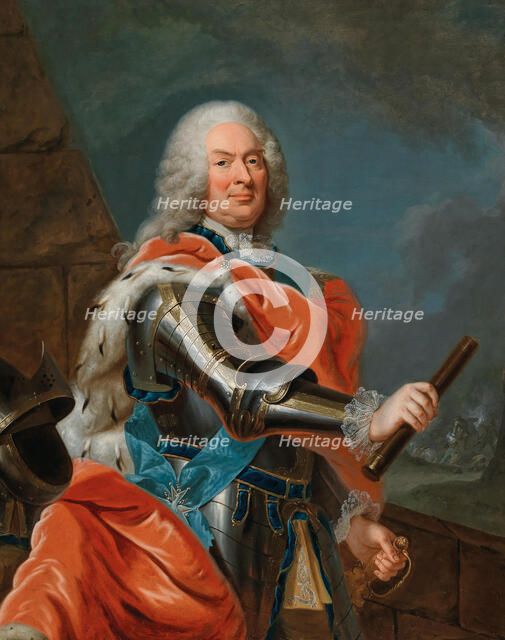 Portrait of William VIII, Landgrave of Hesse-Kassel (1682-1760). Creator: Tischbein, Johann Heinrich, the Elder (1722-1789).