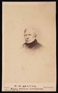 Portrait of William Winston Seaton (1785-1866), Before 1866. Creator: Mathew Brady