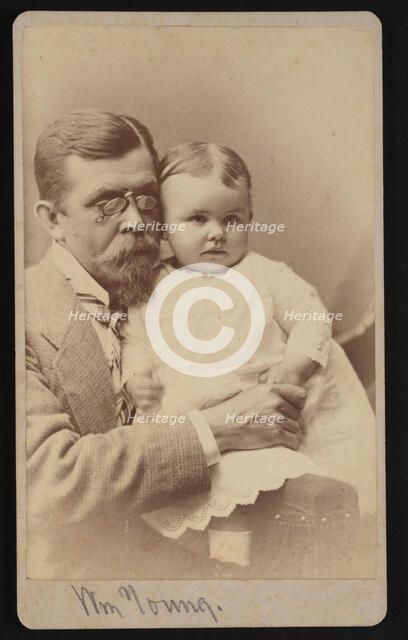 Portrait of William Young and Child, 1879. Creator: Samuel Montague Fassett.