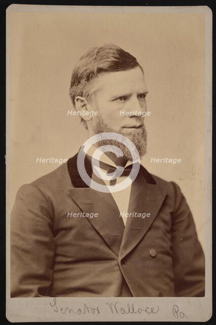 Portrait of William Andrew Wallace (1827-1896), Between 1876 and 1880. Creator: Samuel Montague Fassett.