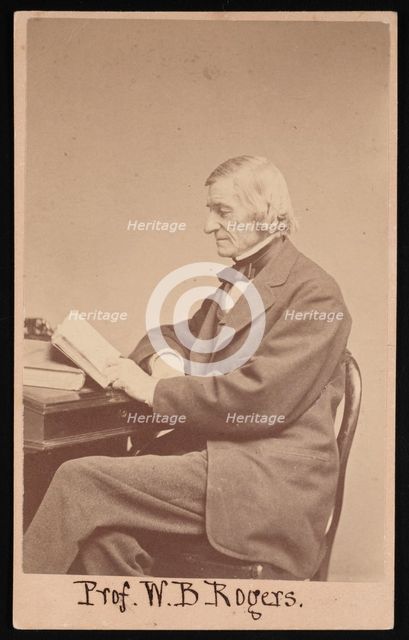 Portrait of William Barton Rogers (1804-1882), Between 1866 and 1873. Creator: Edward L Allen.