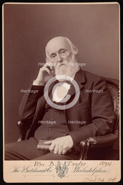 Portrait of William Bower Taylor (1821-1895), 1894. Creator: Frederick Gutekunst.