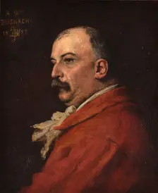 Portrait of William Busnach, 1883. Creator: Jules Elie Delaunay