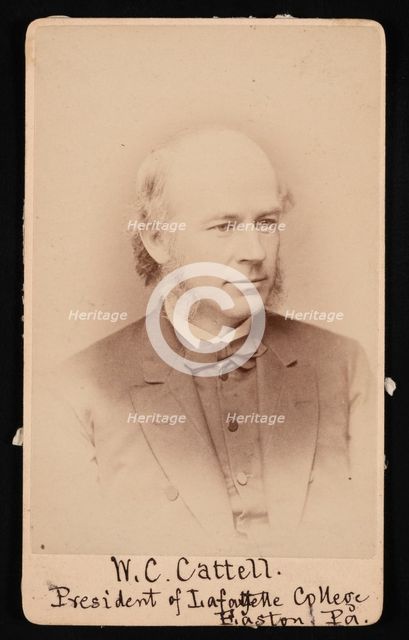 Portrait of William Cassady Cattell (1827-1898), 1876. Creator: Frederick Gutekunst.