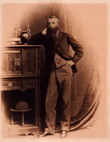 Portrait of William Croker, tea estate owner, Bainath, 1860s. Creator: Unknown