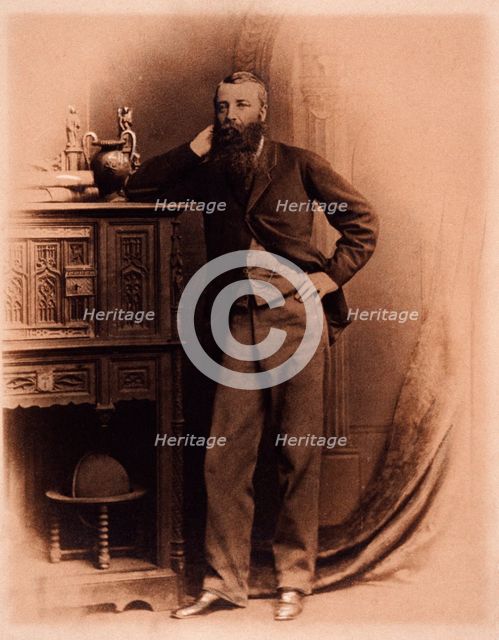 Portrait of William Croker, tea estate owner, Bainath, 1860s. Creator: Unknown.