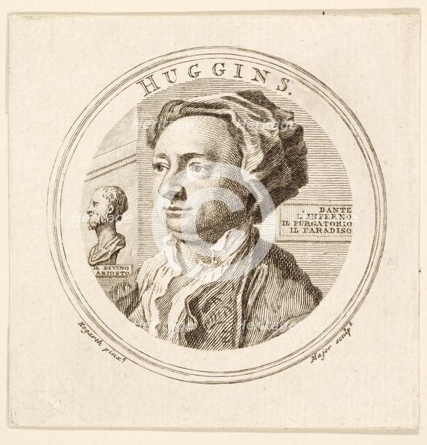 Portrait of William Huggins, pub. 1760.  Creator: Unknown.