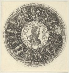 Portrait of William I of Orange, from a Series of Tazza Designs, ca. 1588. Creator: Theodor de Bry